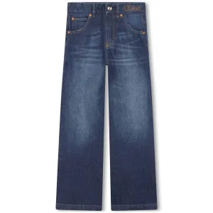 Chloe Girls Washed Jeans in Denim Blue 08A 83% Cotton, 12% Polyester, 3% Viscose, 2% Elastane - Lining: 100% Cotton