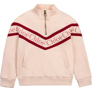 Chloe Girls Zip-up Sweatshirt Pink 10A