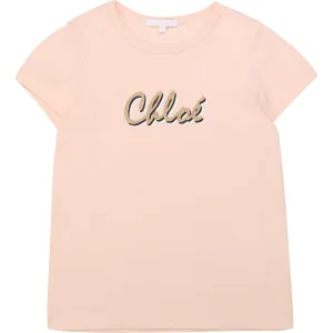 Chloe Girls Cotton T-shirt Pink 10Y