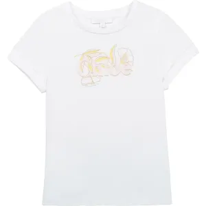 Chloe Girls Logo T-shirt White 10Y