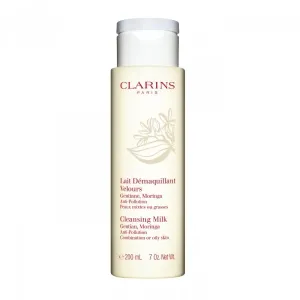 Clarins - Lait Démaquillant Velours Gentiane, Moringa : Make-up remover 6.8 Oz / 200 ml