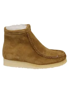 CLARKS - Wallabee Hi Suede Leather Boots #1209210