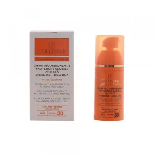 Collistar - Crème visage bronzante protection globale anti-âge : Sun protection 1.7 Oz / 50 ml