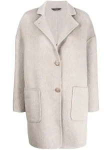 COLOMBO - Single-breasted Cashmere Coat #44769
