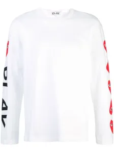 COMME DES GARCONS PLAY - Logo Long Sleeve T-shirt #824108