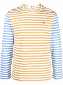 COMME DES GARCONS PLAY - Logo Striped Long Sleeve T-shirt #821210