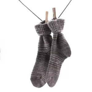 Crönert, 15402 Women's Wool Socks Rainbow, grey Größe 35-38