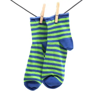 Crönert, 15808 Hooped-Socks, blue-green Größe 35-38
