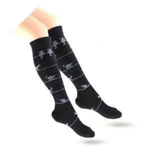 Crönert, 46432 Cats Women's Knee Socks, black Größe 39-42