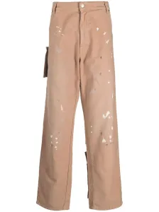DARKPARK - Indron Painted Canvas Trousers #48359