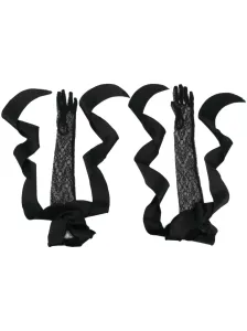 DAVID KOMA - Ruffle Lace Gloves #1139712