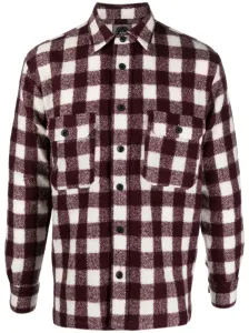 DESTIN - Checked Wool-blend Shirt #811292