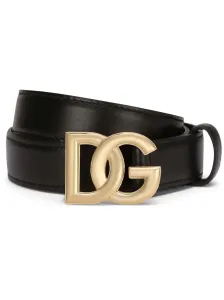 DOLCE & GABBANA - Dg Logo Leather Belt #1270210