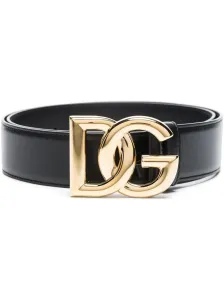DOLCE & GABBANA - Dg Logo Leather Belt #1273269