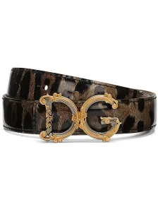 DOLCE & GABBANA - Dg Logo Leather Belt #1129205