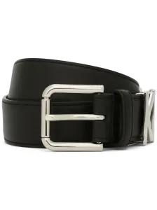 DOLCE & GABBANA - Logo Leather Belt