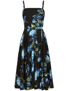 DOLCE & GABBANA - Flower Print Silk Midi Dress #1265831