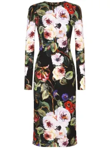 DOLCE & GABBANA - Printed Silk Midi Dress #1265816