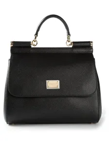 DOLCE & GABBANA - Sicily Large Leather Handbag #1264694