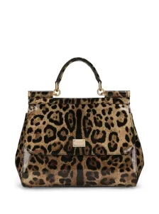 DOLCE & GABBANA - Sicily Large Leather Handbag #1146621