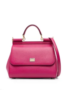 DOLCE & GABBANA - Sicily Large Leather Handbag #1143925