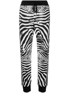 DOLCE & GABBANA - Cotton Zebra Print Sweatpants
