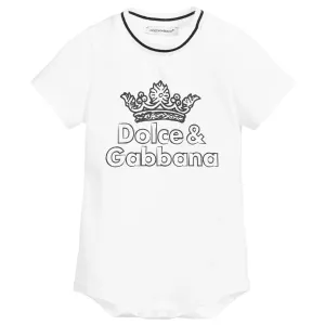 Dolce & Gabbana Baby Boys Body Suit White 0/3m