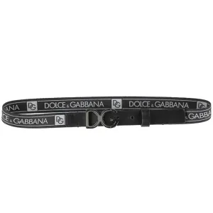 Dolce & Gabbana Boys Elasticated Belt Black 75 cm