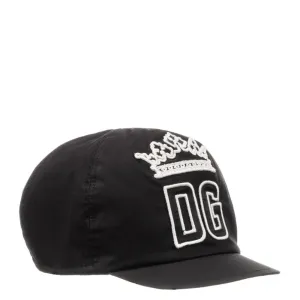 Dolce & Gabbana Boys DG Crown Cap Black 56 cm