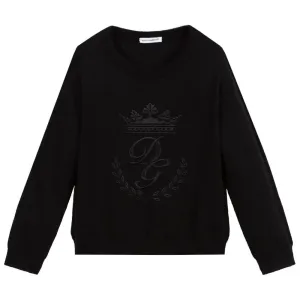 Dolce & Gabbana Boys Wool Knitwear Black 12Y