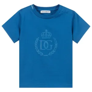 Dolce & Gabbana Boys Logo T-shirt Blue 12Y