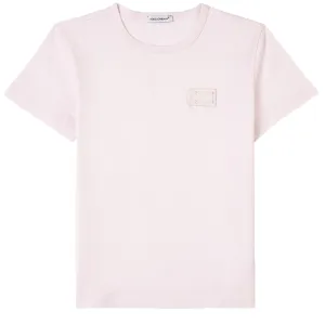 Dolce & Gabbana Girls T-shirt Pink Badge 10Y