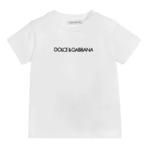 Dolce & Gabbana Unisex Baby Logo T-shirt White 18/24m