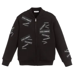 Dolce & Gabbana Boys Zip Up Sweatshirt Black 10Y