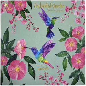 Enchanted Garden Spiral 2024 Wall Calendar
