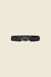 EMBOSSED LEATHER BELT WITH EMBROIDERY #871779