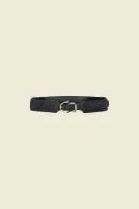 EMBOSSED LEATHER BELT WITH EMBROIDERY #871780
