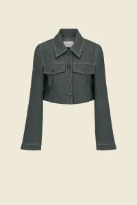 CROPPED JACKET WITH COLLAR #84679