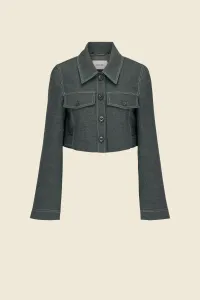 CROPPED JACKET WITH COLLAR #84681