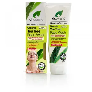 Dr. Organic - Bioactive Skincare Organic Tea Tree Face Wash : Cleanser - Make-up remover 6.8 Oz / 200 ml