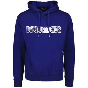 Dsquared2 Mens D2 Outline Cool Hoodie Navy L