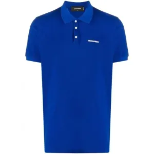 Dsquared2 Men's Cotton Polo Shirt Blue S