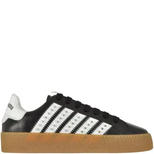 Dsquared2 Men's Spike Low Top Trainers Black UK 7