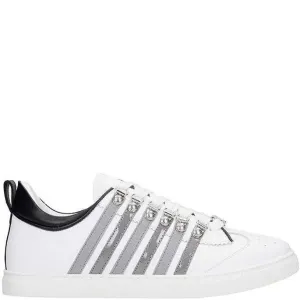 Dsquared2 Men's Stripe Sneakers White UK 9