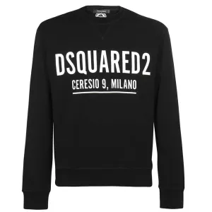 Dsquared2 Mens Ceresio Milano Sweatshirt Black L