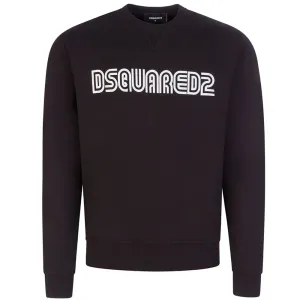 Dsquared2 Mens D2 Outline Cool Sweater Black XXL