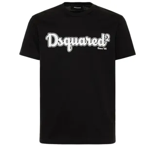 Dsquared2 Mens Cartoon Logo T-shirt Black S