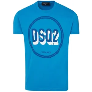 Dsquared2 Men's Circle Logo T-shirt Blue S