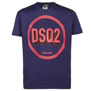 Dsquared2 Men's Circle Logo T-shirt Navy S