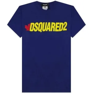 Dsquared2 Men's Cotton T-shirt Blue L